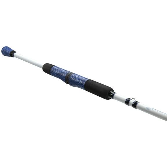 Lew's Inshore Speed Stick Spinning Fishing Rod, 7-Foot 1-Inch Med Power MF Action, Inshore, Blue/White