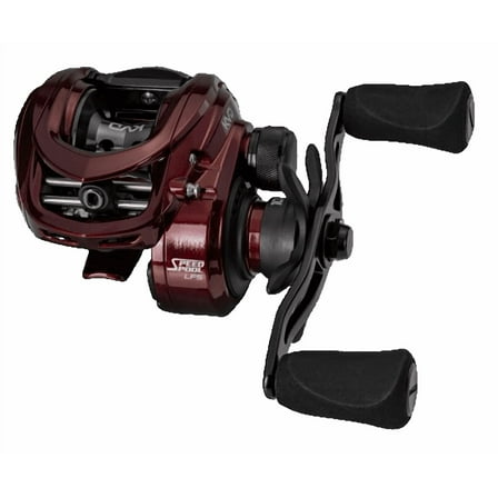Lew's KVD Baitcast Fishing Reel, 7.5:1 Gear Ratio, Left-Hand Retrieve, Burgundy