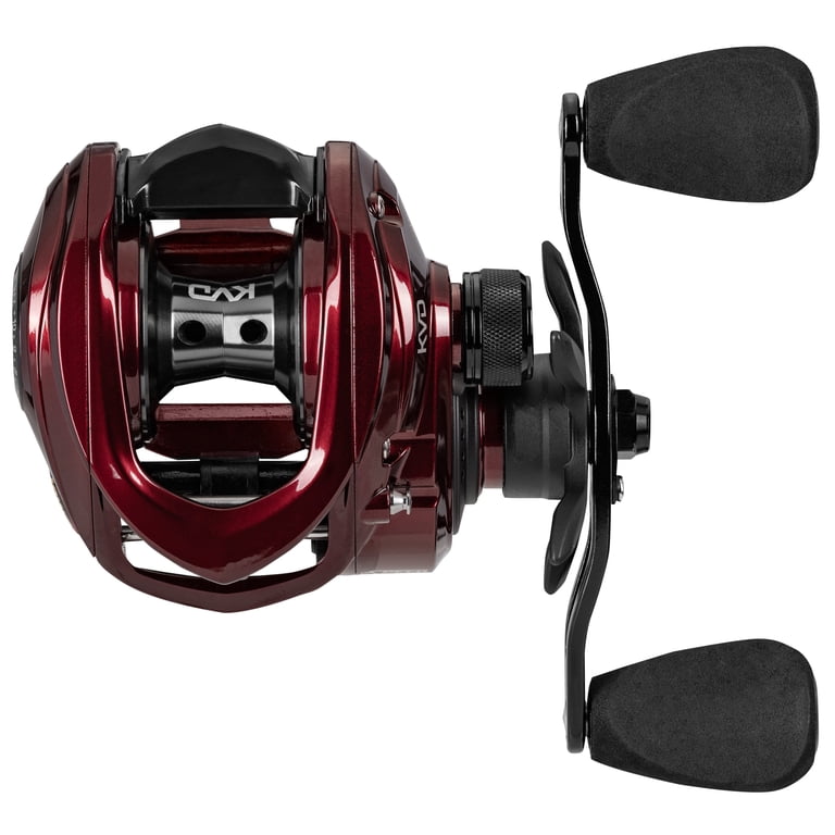 baitcaster reel retrieve side Hand Retrieve Baitcaster Left Handed Casting Reel Lew's KVD Baitcast  Fishing Reel, Gear Ratio, Left-Hand Retrieve, Burgundy