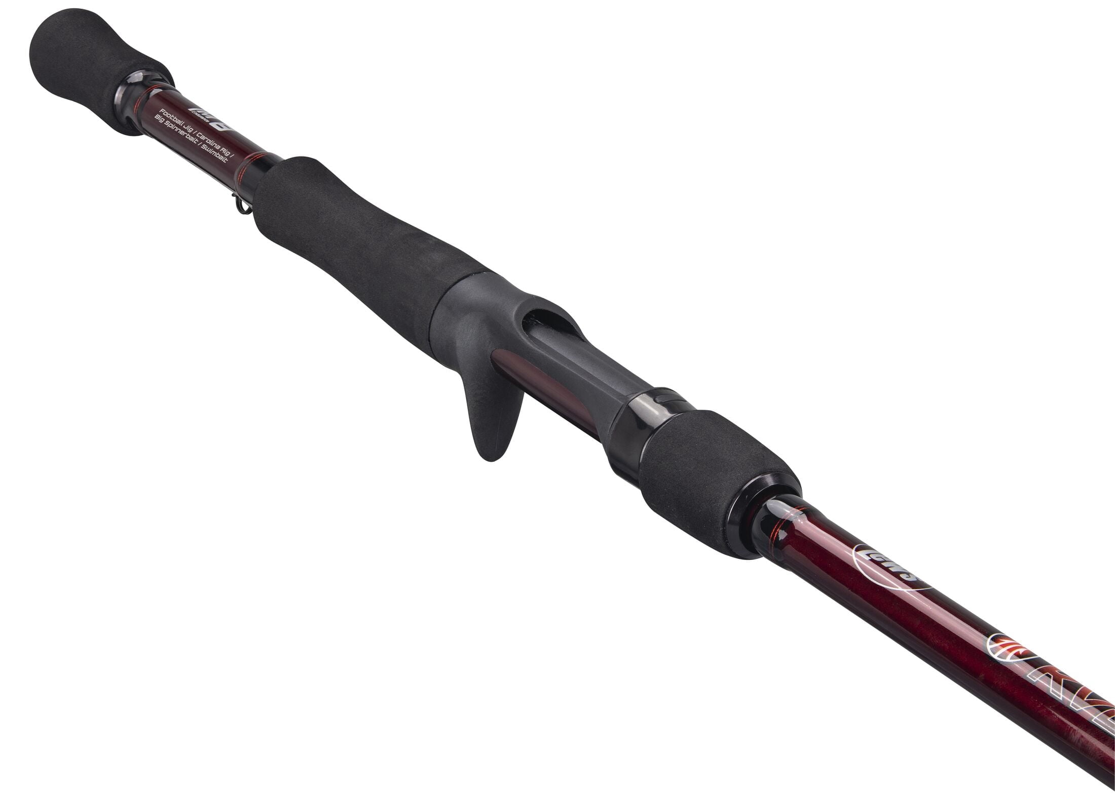 Lew's KVD Series Casting Fishing Rod, 7-Foot 6-Inch Heavy Power XF Football Jig/Carolina Rig/Big Spinnerbait/Swimbait, Red