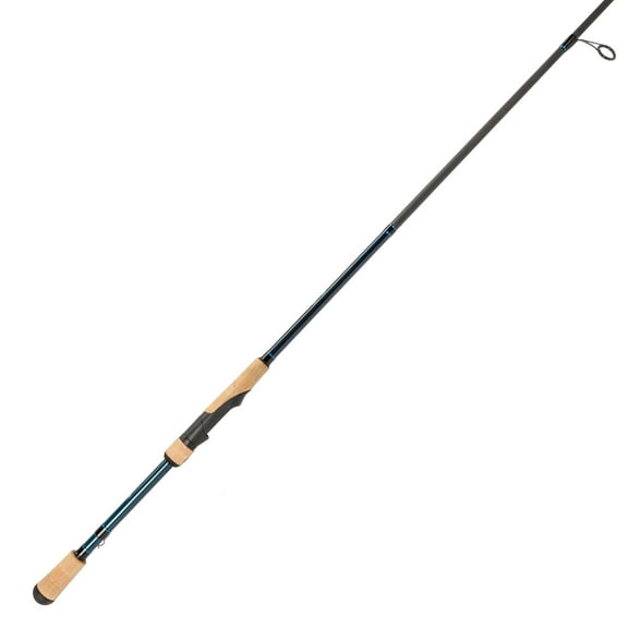 Lew’s LFS Spinning Fishing Rod, 6-Foot, 1-Piece Rod with Ultra-Light Power and Fast Action, LFS-X3 Blank, Cork Split-Grip, Fuji Concept O Guides, Comfort Plus Reel Seat, Blue/Black