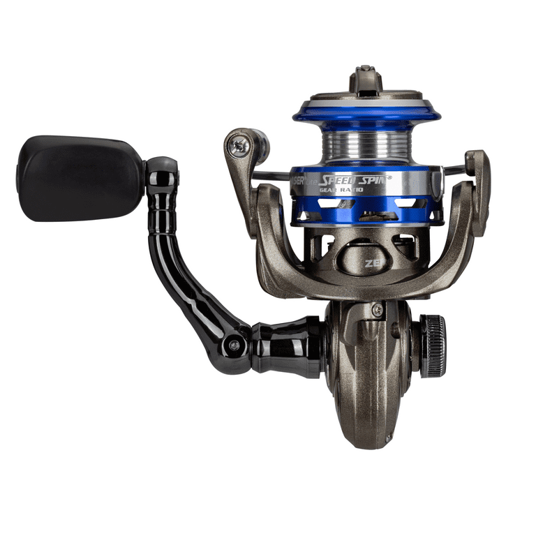 Lew's (LLS100C) Laser Lite Freshwater Spinning Fishing Reel, Size 100 Reel,  Right or Left-Hand Retrieve, 5.0:1, Zero Reverse 1-Way Clutch Bearing,  Silver 