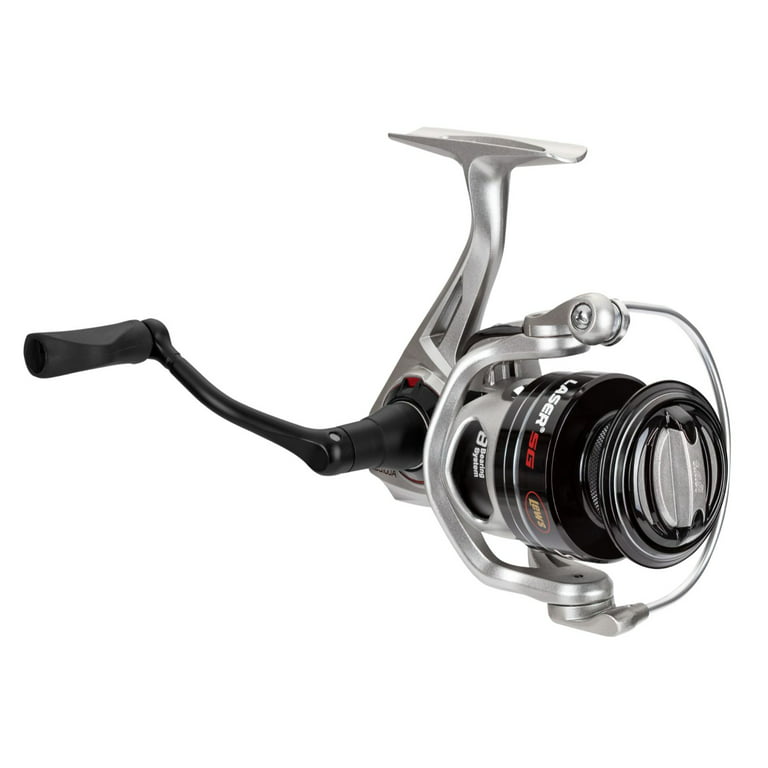 Lew's Laser SG Speed Spin Spinning Fishing Reel, Size 100 Reel, Silver