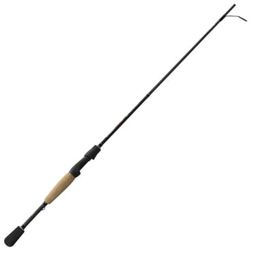 Lew's Laser SG1 Spinning Fishing Rod, 6-Foot 8-Inch 2-Piece Rod, Medium-Heavy Power, Black