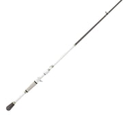 Lew s MACH 1 Casting Fishing Rod, 6-Foot 8-Inch, 1-Piece IM7 Graphite Rod with Medium Power and Moderate-Fast Action, Winn Dri-Tac Split-Grip, Graphite Skeletal Reel Seat, White/Black/Green