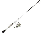 Lew s MACH 1 Spinning Reel and Fishing Rod Combo, 7-Foot, 1-Piece IM7 Graphite Rod, Light Power, Fast Action, Size 100 Reel, 9+1 Bearings, 5.21 Gear Ratio, White/Black/Gray/Green