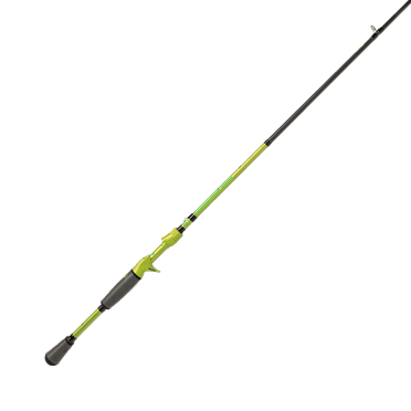 Lew’s MACH 2 Casting Fishing Rod, 7-Foot 4-Inch 1-Piece Rod, Heavy Power with Fast Action, Green/Black
