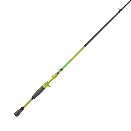 Lew’s MACH 2 Casting Fishing Rod, 7-Foot 4-Inch 1-Piece Rod, Heavy Power with Fast Action, Green/Black