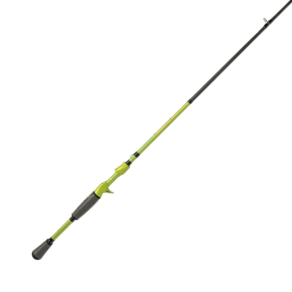 Lew’s MACH 2 Casting Fishing Rod, 7-Foot 4-Inch 1-Piece Rod, Heavy Power with Fast Action, Green/Black