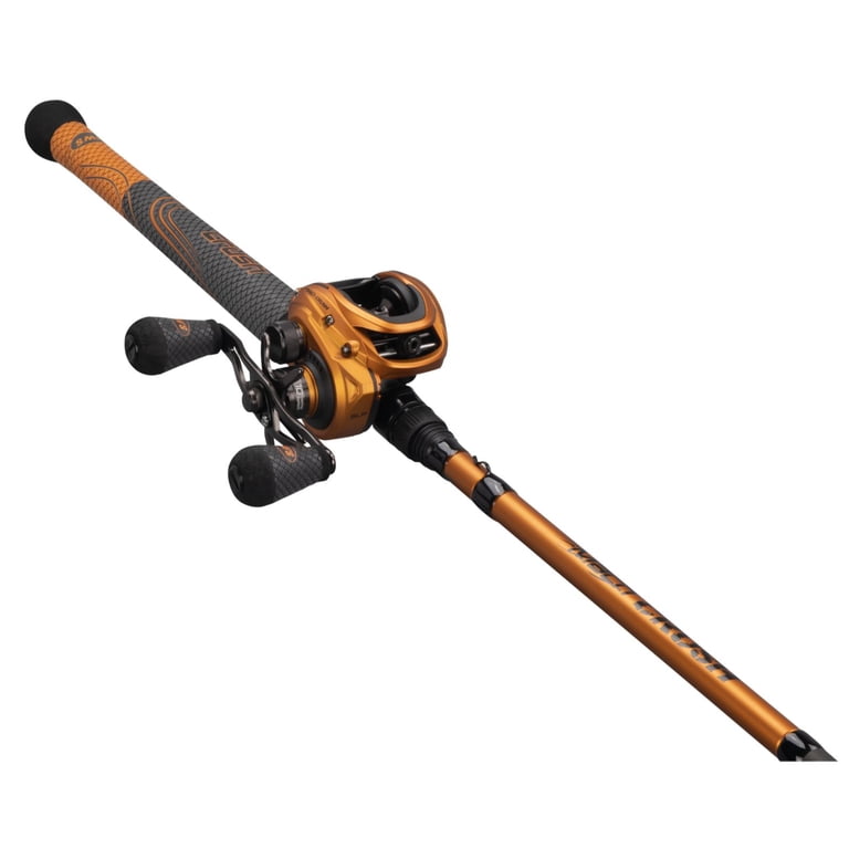 Lew's MACH Crush SLP Baitcast Reel and Fishing Rod Combo, 7-Foot