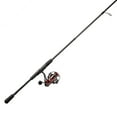 thumbnail image 1 of Lew’s MACH Jacked Spinning Reel and Fishing Rod Combo, 6-Foot 6-Inch, 1-Piece HM50 Graphite Rod, Ultra-Light Power with Fast Action, Size 100 Reel, 5.2:1 Gear Ratio, Tanso Tech Frame, Black/Red, 1 of 2