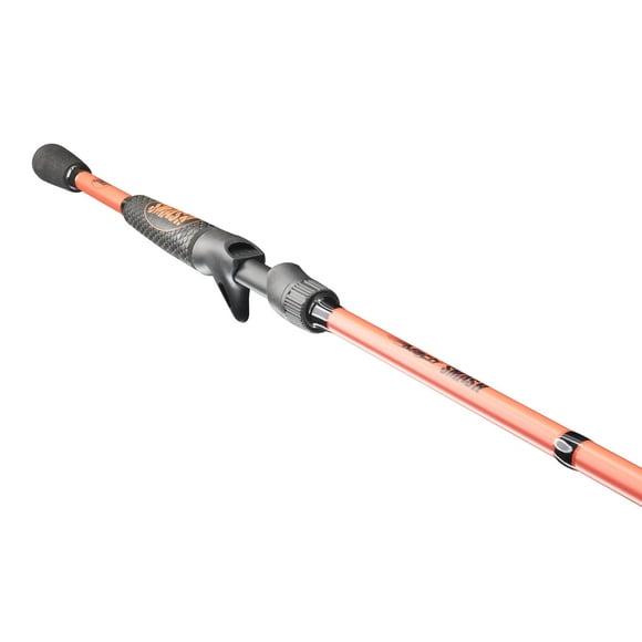 Lew's MACH Smash Casting Fishing Rod, 6-Foot 6-Inch 2-Piece Rod, Medium Power, Orange