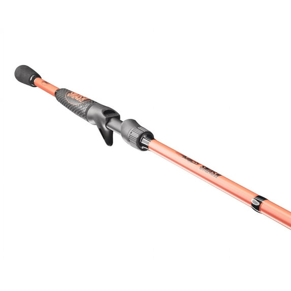 Lew’s MACH Smash Casting Fishing Rod, 7-Foot 2-Piece Rod, Medium Power, Red