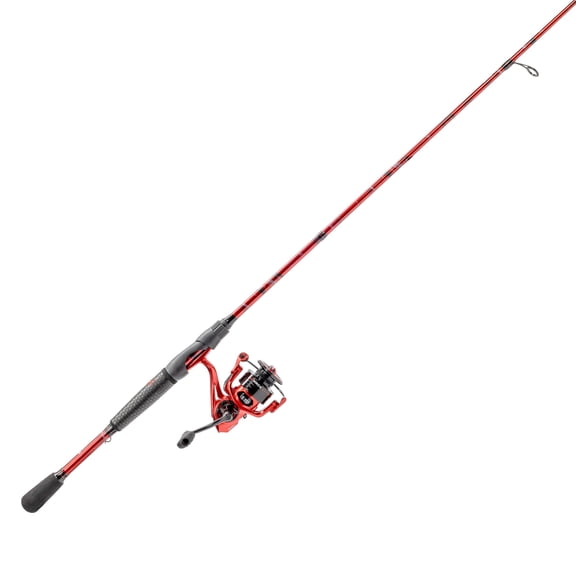 Lews MACH Smash Spinning Reel & Fishing Rod Combo, 6-Foot 6-Inch, 1-Piece Rod, Size 200 Reel
