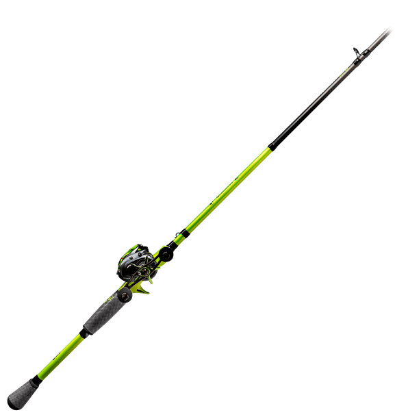 Lew's MACH 2 Baitcast Reel and Fishing Rod Combo, 7-Foot 3-Inch Rod,  Right-Hand Retrieve, Black/Green - Walmart Business Supplies