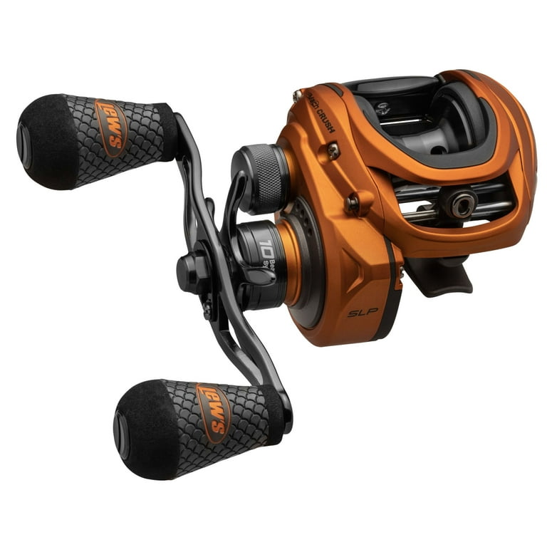 Lew's Mach Crush SLP Baitcast Fishing Reel, Right-Hand Retrieve, 7.5:1 Gear  Ratio, 10 Bearing System with Stainless Steel Double Shielded Ball