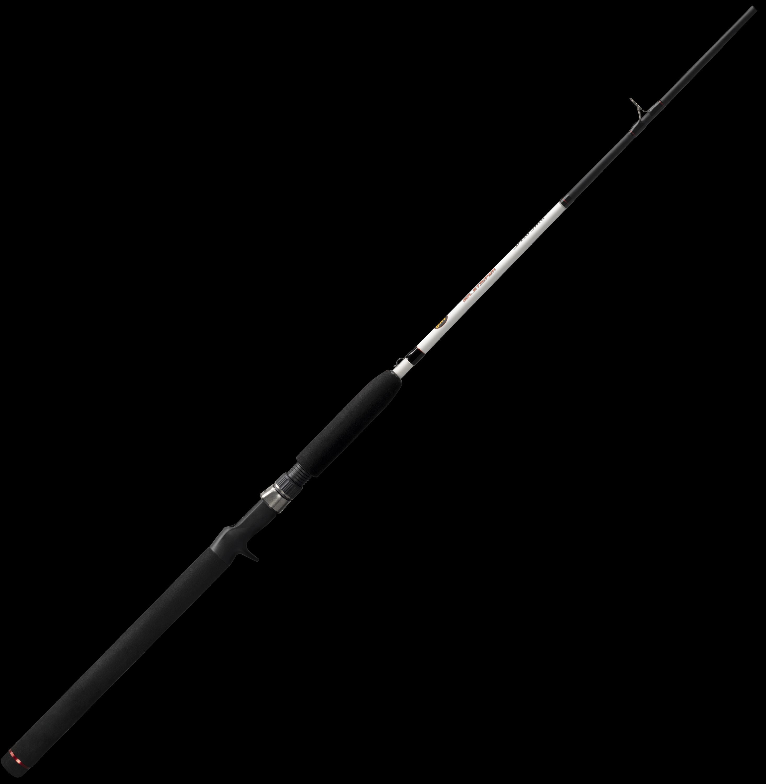 Lew's Mr. Striper Casting Fishing Rod, 7-Foot 1-Piece Rod, Black/White
