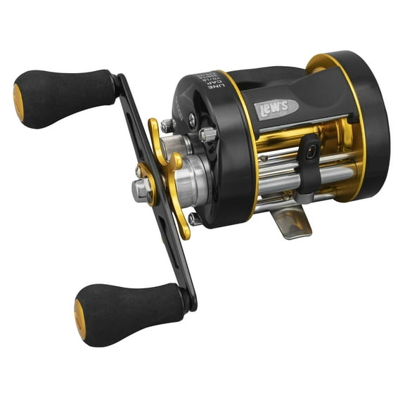 Lew's Speed Cast Rounded Baitcast Fishing Reel, Right-Hand Retrieve, Black