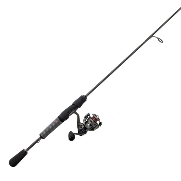 Lew’s Speed Spin CRX Spinning Reel and Fishing Rod Combo, 5-Foot 6-Inch 1-Piece Rod, Ultra-Light Power, Fast Action, Size 75 Reel, 9+1 Bearings, 5.2:1 Gear Ratio, Speed Gears, Gray/Black/Red