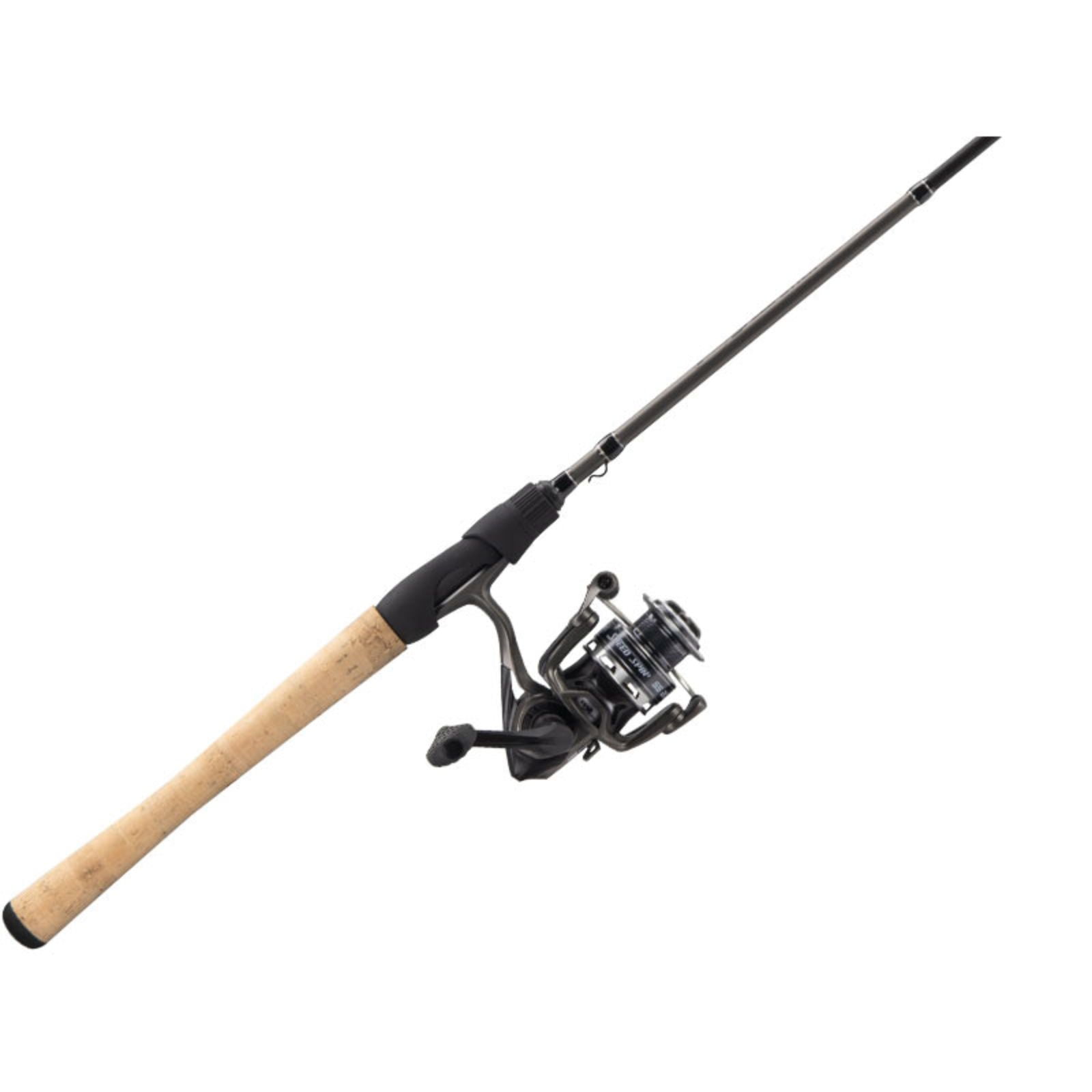 Lew's Speed Spin High Speed Spinning Reel and Fishing Rod Combo, 6-Foot  6-Inch Rod, Size 30 Reel, Black 