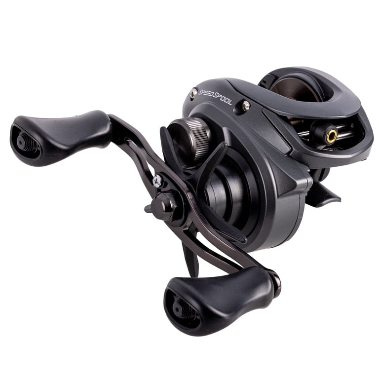 Lews Speed Spool Baitcast Fishing Reel, 9+1 Bearings, 6.8:1 Gear Ratio,  Aluminum Frame, Graphite Sideplate, MCS Braking System, Speed Gears, P2  Super ...
