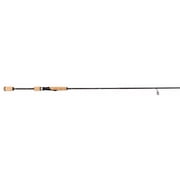 Lew s Speed Stick Spinning Fishing Rod, 6-Foot 6-Inch, 3-Piece IM8 Graphite Rod with Light Power and Fast Action, Cork Split-Grip, Fuji Concept O Guides, Hard-Sided Travel Case, Black/Green