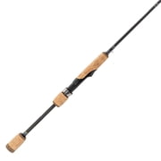 Lew s Speed Stick Spinning Fishing Rod, 6-Foot 6-Inch, 3-Piece IM8 Graphite Rod with Medium Power and Fast Action, Cork Split-Grip, Fuji Concept O Guides, Hard-Sided Travel Case, Black/Green