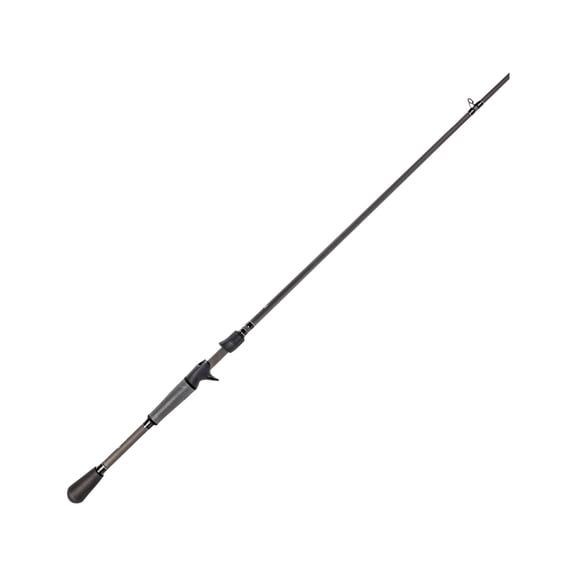 Lews TP2 Casting Fishing Rod, Jig Model, 7-Foot 3-Inch, 1-Piece HM45 Graphite Rod with Medium-Heavy Power and Extra-Fast Action, Winn Dri-Tac Split-Grip, SoftTouch Reel Seat, Black/Gray
