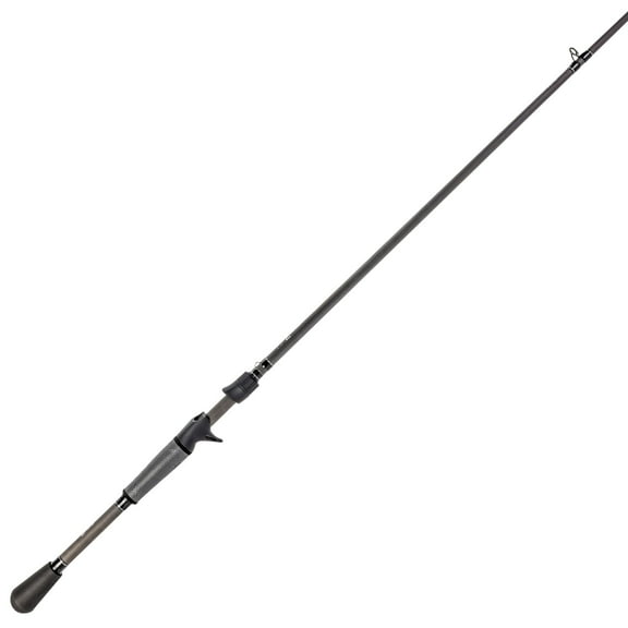 Lews TP2 Casting Fishing Rod, Squarebill Model, 6-Foot 10-Inch, 1-Piece HM45 Graphite Rod with Medium-Heavy Power and Moderate-Fast Action, Winn Dri-Tac Split-Grip, SoftTouch Reel Seat, Black/Gray