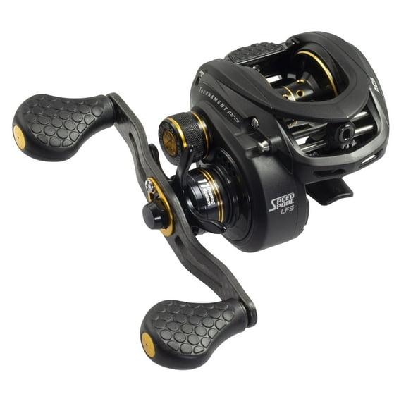 Lew's Tournament Pro LFS Speed Spool Baitcast Fishing Reel, 7.5:1 Gear Ratio, Right-Hand Retrieve, Black