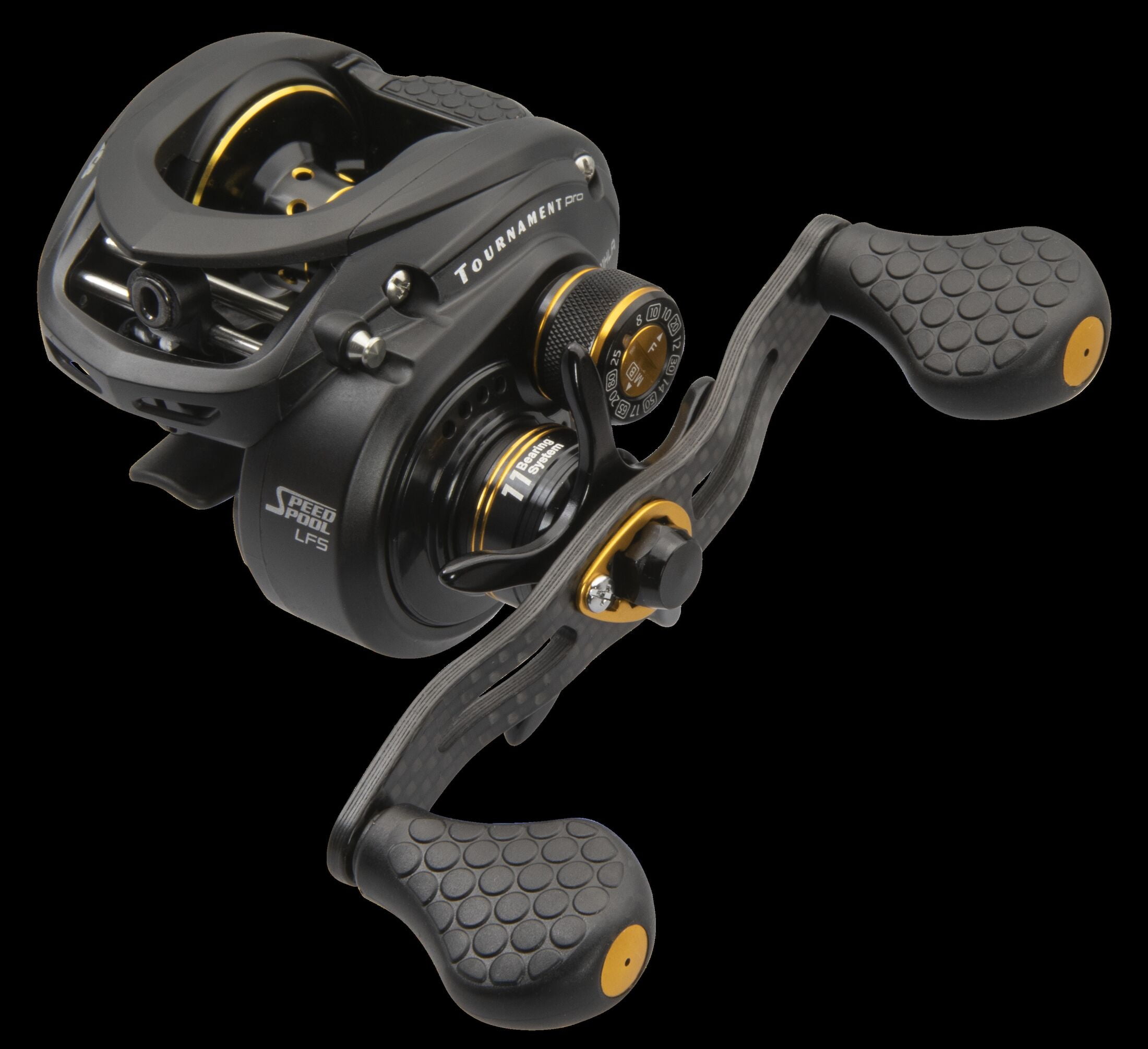 Lew's Tournament Pro LFS Speed Spool Baitcast Fishing Reel, Left-Hand  Retrieve, 7.5:1 Gear Ratio, 11 Bearing System with Stainless Steel Double
