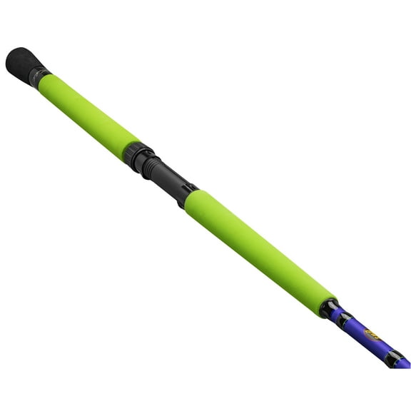 Lew's Wally Marshall Speed Stick Spinning Fishing Rod, 11-Foot 2-Piece Rod, Medium-Light Power, Green/Blue/Black