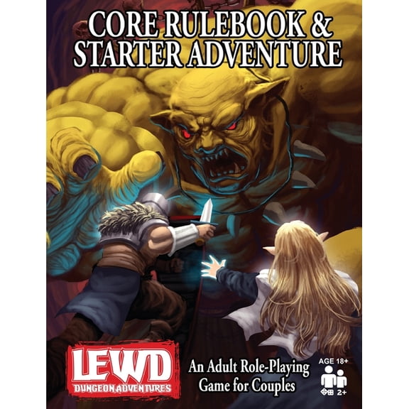 Lewd Dungeon Adventures Lewd Dungeon Adventures Core Rulebook and Starter Adventure: An Adult Role-Playing Game for Couples, Book 1, (Paperback)