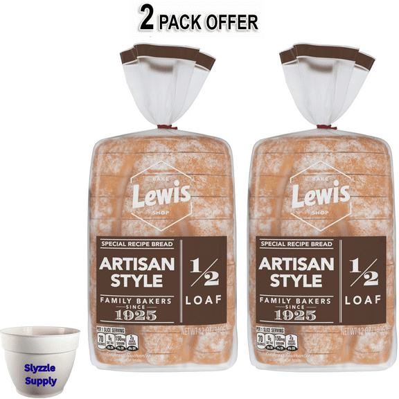 Lewis Bake Shop Artisan Style Half Loaf Bread, 1/2 Loaf, 12 oz
