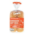 thumbnail image 1 of Lewis Bake Shop Hawaiian 1/2 pack Hot Dog Buns, 7.5 oz, 4 Count, 1 of 15