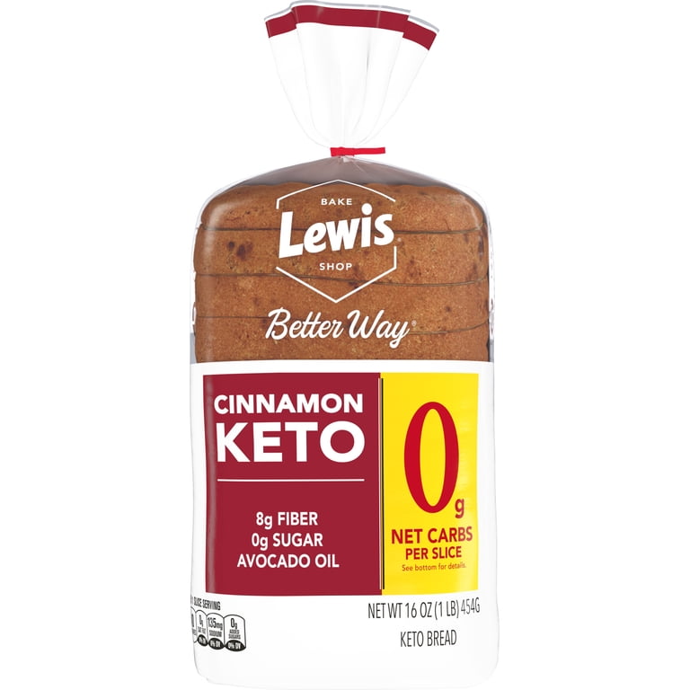 Lewis Bake Shop Better Way Cinnamon Keto Bread, 16 oz - Walmart.com