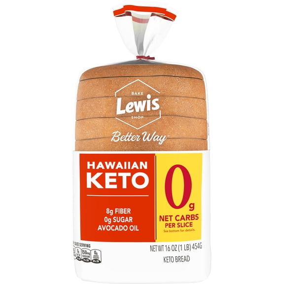 Lewis Bake Shop Better Way Hawaiian Keto Bread, 16 oz