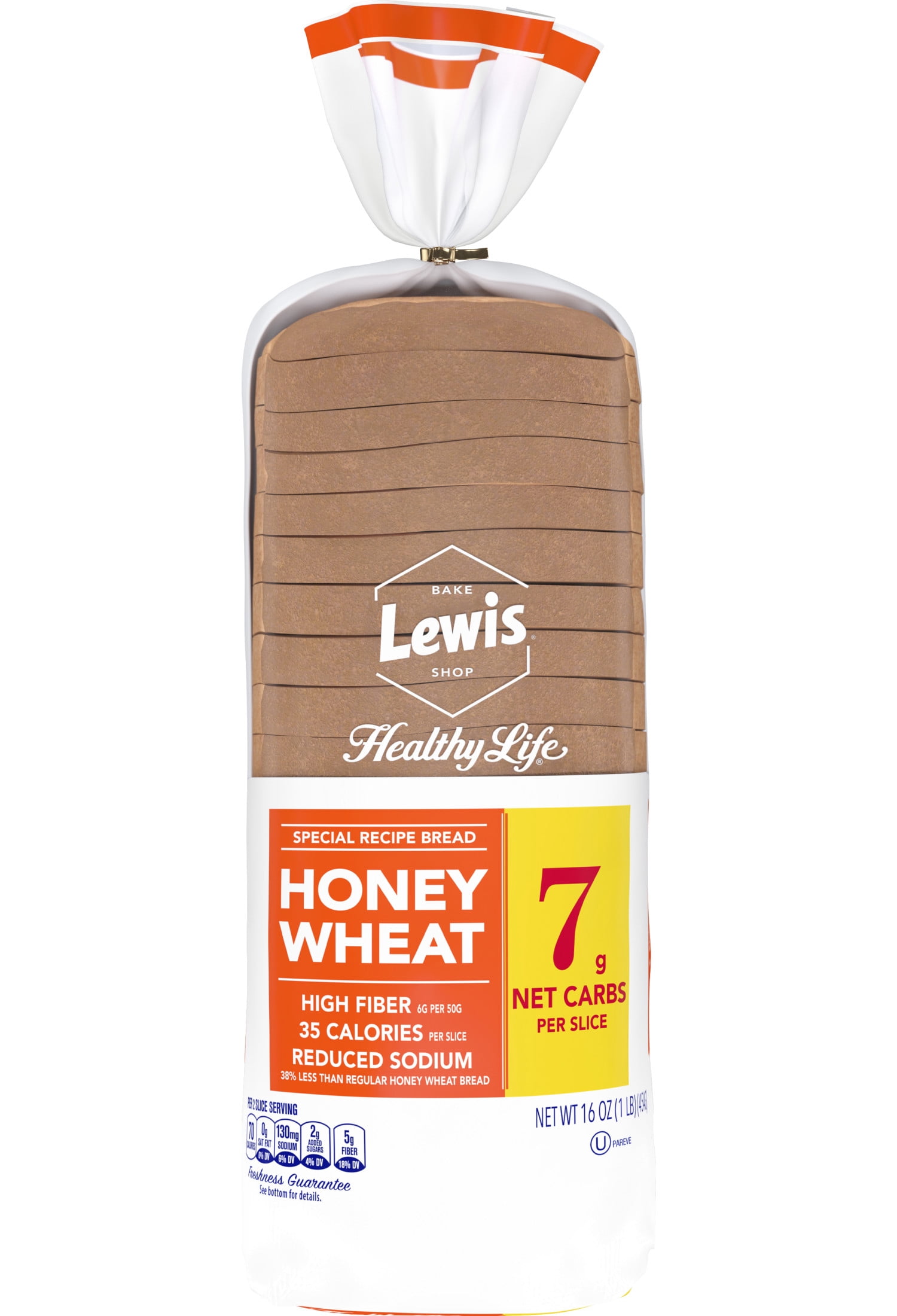 Lewis Bake Shop Healthy Life Honey Wheat Bread, 16 oz