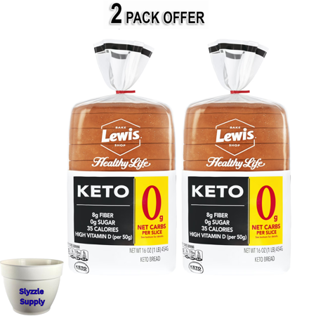 Lewis Bake Shop Healthy Life White Keto Bread, 16 oz