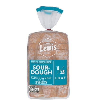 Lewis Bake Shop Sourdough Half Loaf Bread, 1/2 Loaf, 12 oz