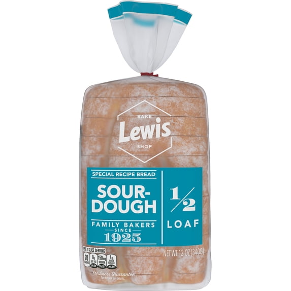 Lewis Bake Shop Sourdough Half Loaf Bread, 1/2 Loaf, 12 oz