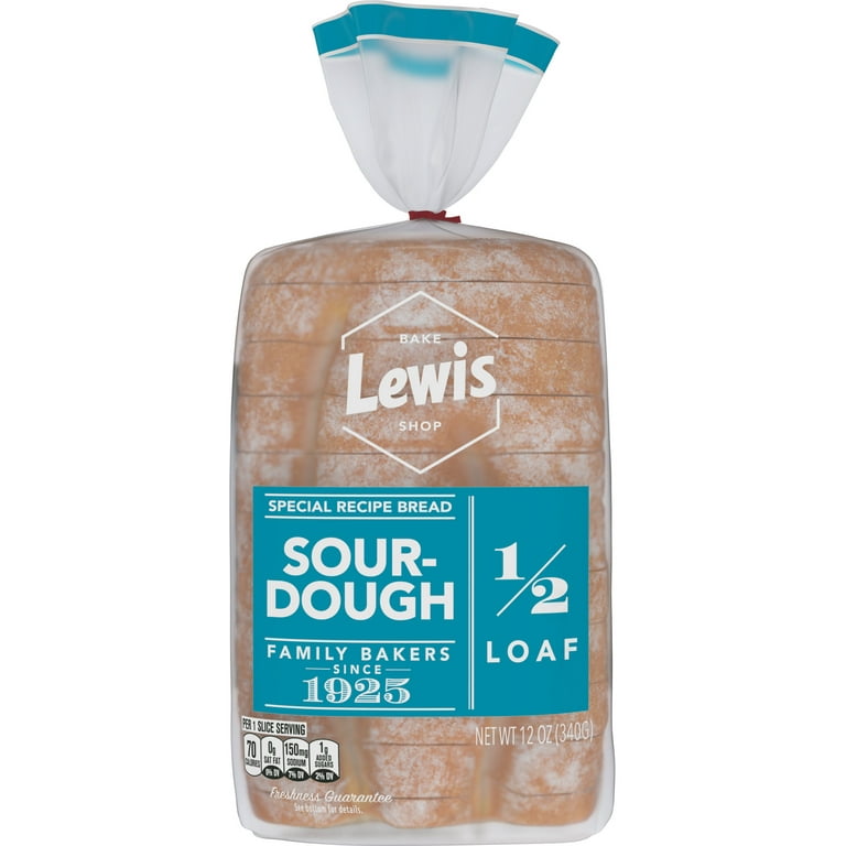 Lewis Bake Shop Sourdough Half Loaf Bread, 1/2 Loaf, 12 oz