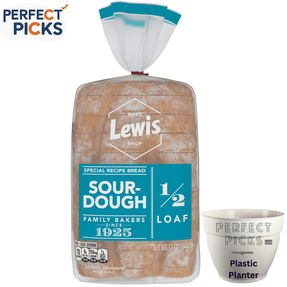 Lewis Bake Shop Sourdough Half Loaf Bread, 1/2 Loaf, 12 oz
