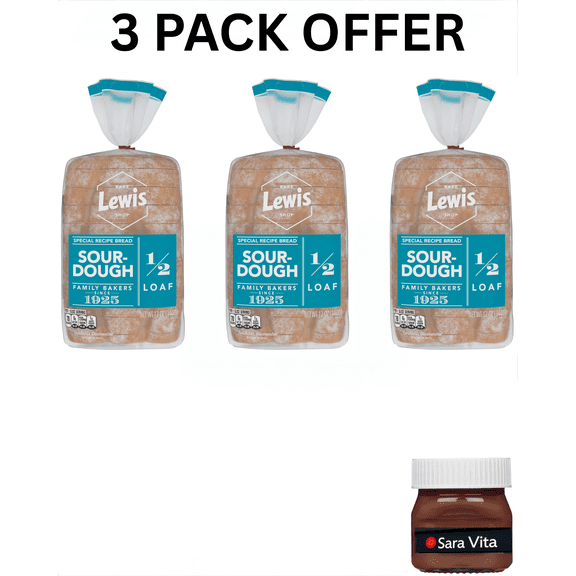 Lewis Bake Shop Sourdough Half Loaf Bread, 1/2 Loaf, 12 oz