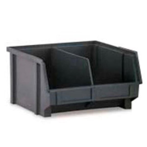 Lewis Bins B649761 ESD-Safe Hanging & Stacking Part Bin PB22x-XL with Divider - Black - 8.812 x 6.625 x 2.906 in. - Pack of 72