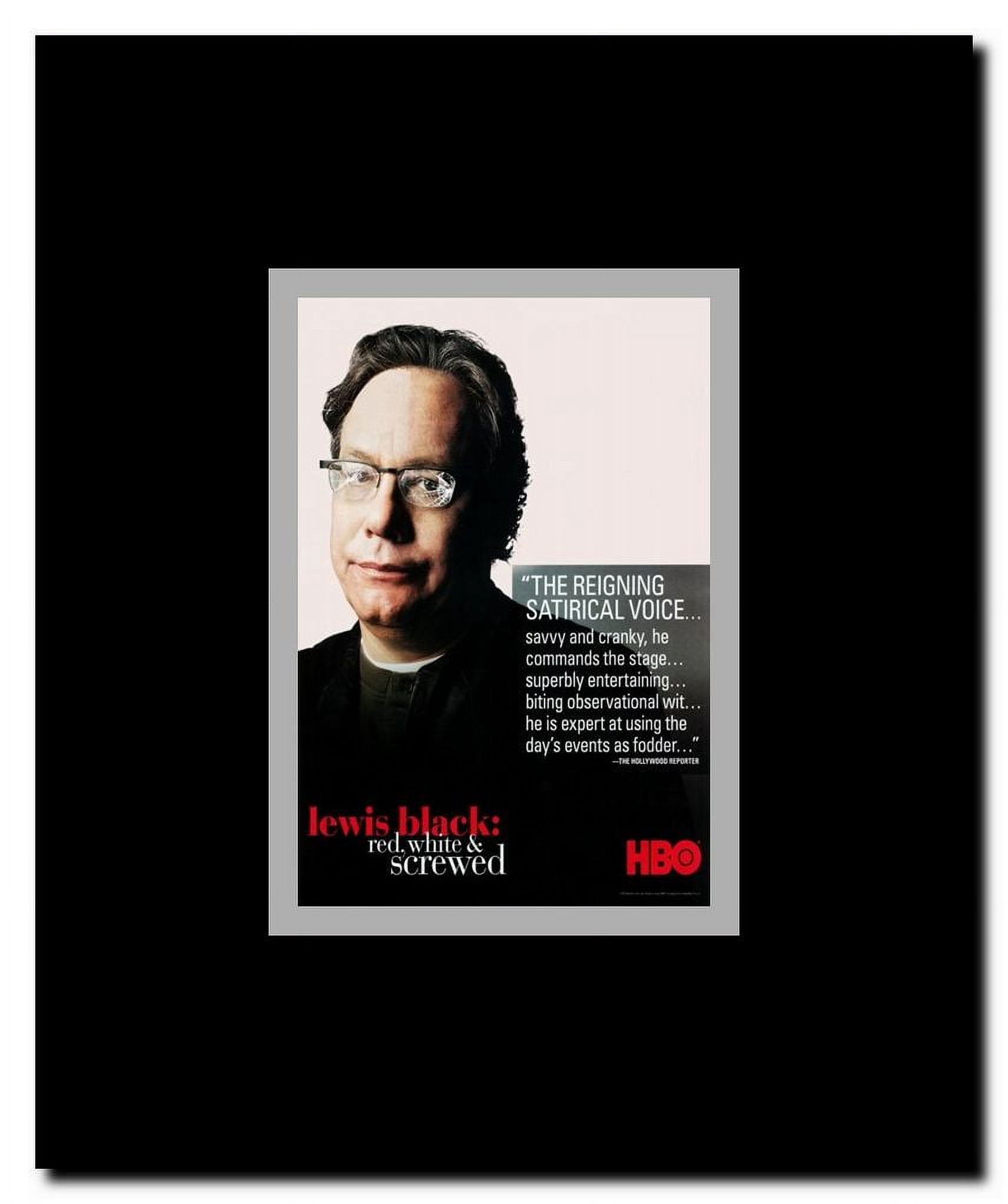 Lewis Black: Red White and Screwed Framed Movie Poster