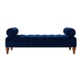 thumbnail image 1 of Lewis Bolstered Lounge Entryway Bench, Navy Blue, 1 of 12