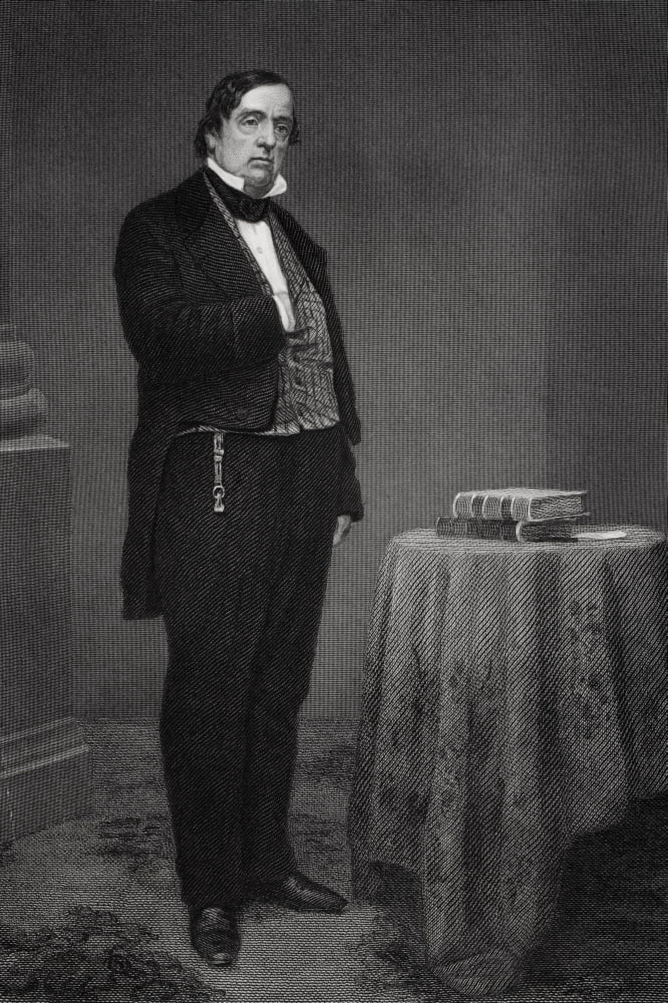 Lewis Cass 1782 To 1866 American Army Officer In War Of 1812 And Public Official Active In Democratic Politics From Painting By Alonzo Chappel Canvas Art - Ken Welsh Design Pics (11 x 17)