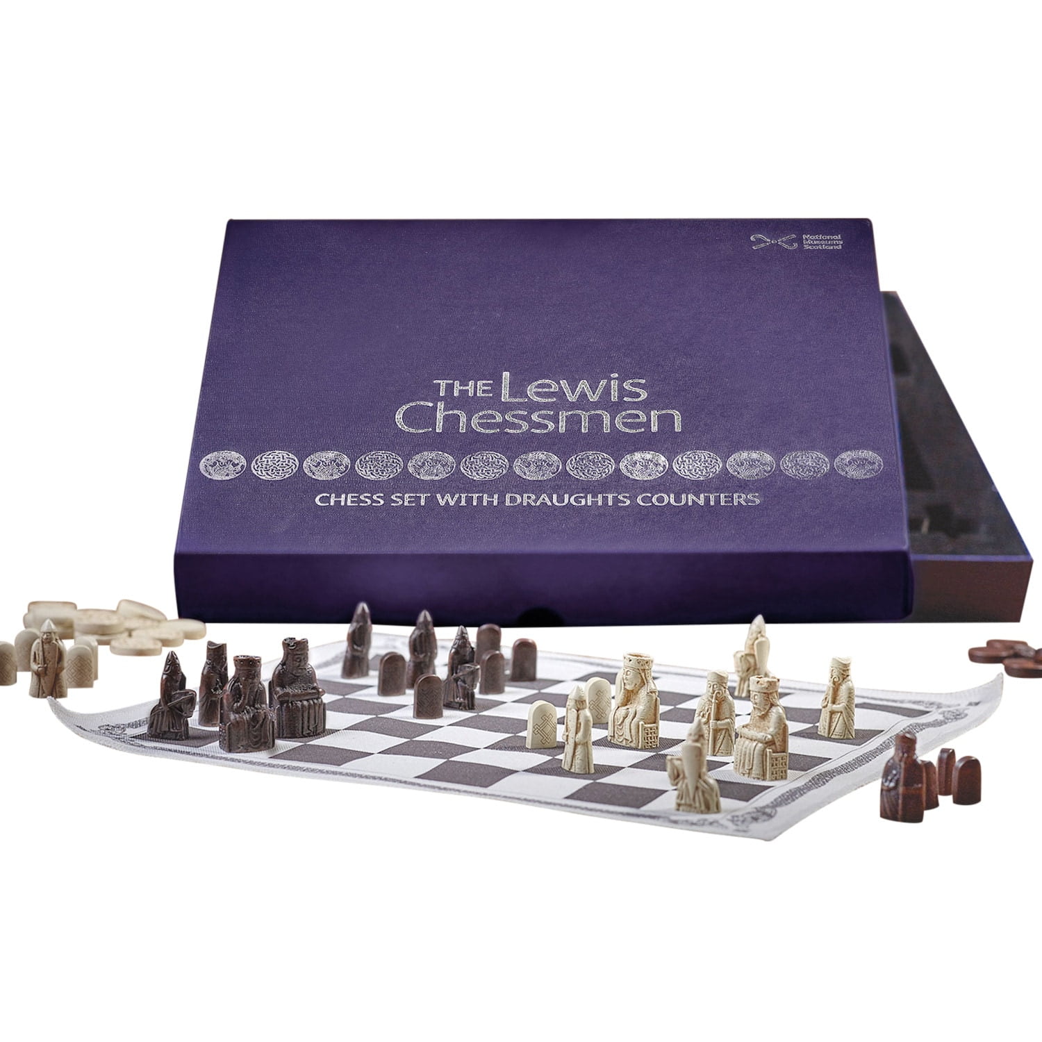 Personalized Chess Set with Historical Isle of Lewis Reproduction