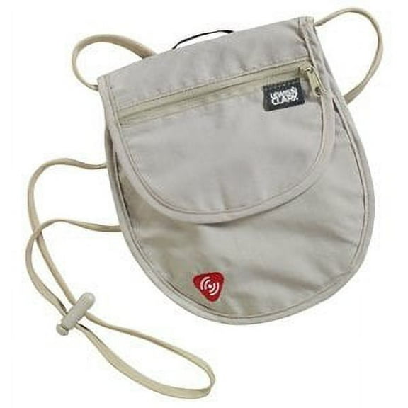 Lewis & Clark RFIDsafe Security Sidecar Neck Stash Pouch Tan